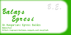 balazs egresi business card
